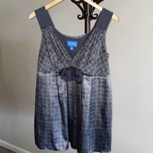 Gray Sleeveless Peplum Blouse Simply Vera  - Large